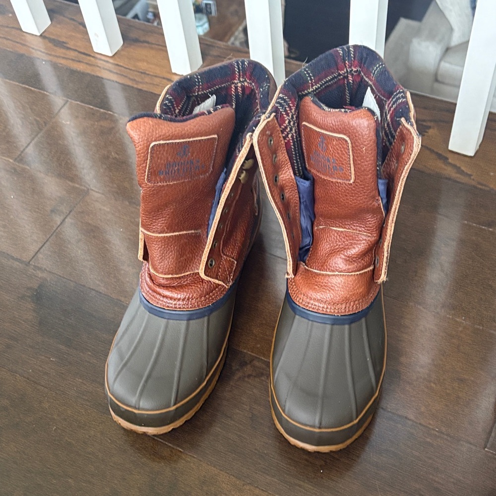 Brooks Brothers duck boots.
